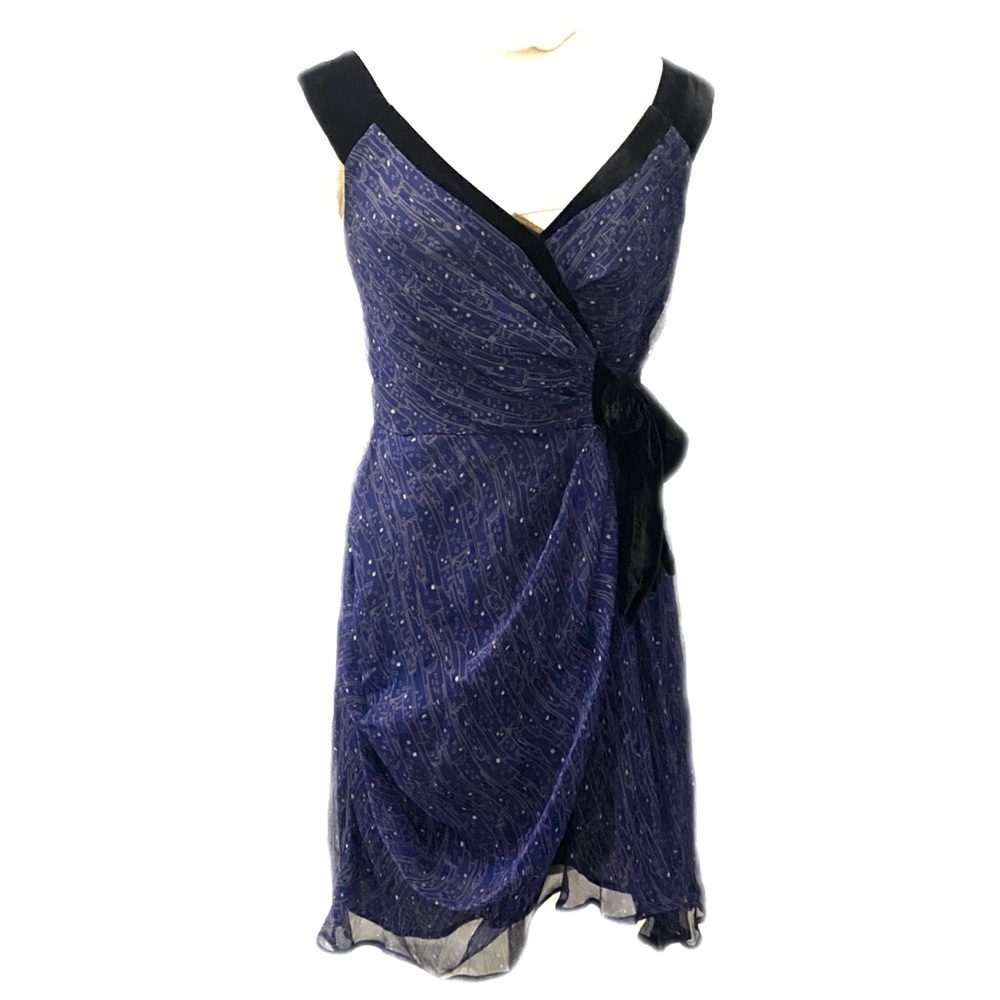 Hype Blue Asymmetrical Ruched Sundress